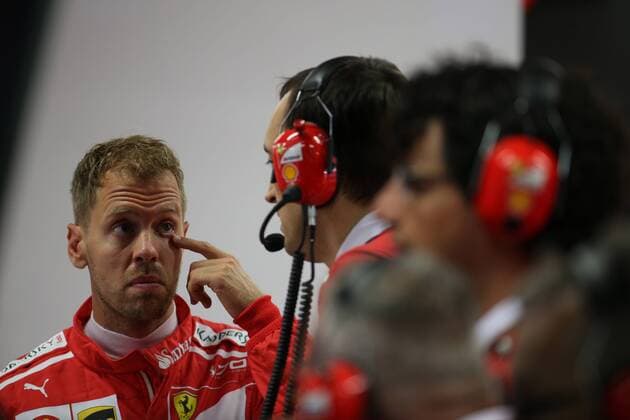 15.09.2017 - Free Practice 2, Sebastian Vettel (GER) Scuderia Ferrari SF70H Singapore Grand Prix 14 - 17 September 2017 15.09.2017 - Free Practice 2, Sebastian Vettel (GER) Scuderia Ferrari SF70H 