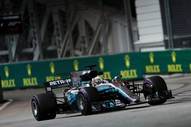 Motorsports: FIA Formula One World Championship WM Weltmeisterschaft 2017, Grand Prix of Singapore, 44 Lewis Hamilton (GBR, Mercedes AMG Petronas F1 Team), Singapore Singapore
