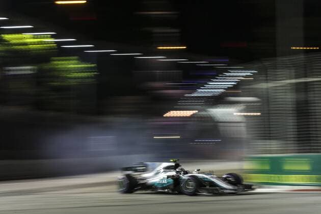 Motorsports: FIA Formula One World Championship WM Weltmeisterschaft 2017, Grand Prix of Singapore, 77 Valtteri Bottas (FIN, Mercedes AMG Petronas F1 Team), Singapore Singapore