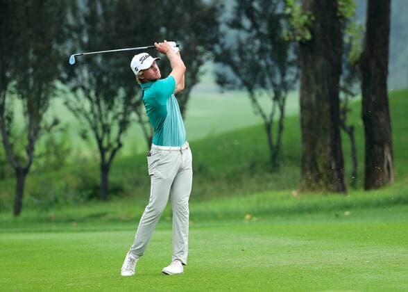 BEIJING, CHINA - SEPTEMBER 15: Maverick Antcliff of Australia in action during the second round of The Beijing Classic (Golf) as part of China Tour at Beijing Topwin Golf Country Club on September 15, 2017 in Beijing, China.  Copyright: xVCGx CFP111127138330 