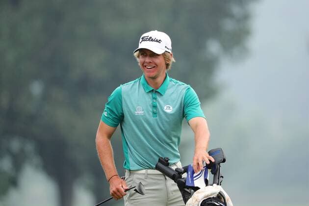 BEIJING, CHINA - SEPTEMBER 15: Maverick Antcliff of Australia in action during the second round of The Beijing Classic (Golf) as part of China Tour at Beijing Topwin Golf Country Club on September 15, 2017 in Beijing, China.  Copyright: xVCGx CFP111127138331 
