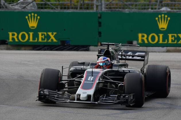 Romain Grosjean, Haas, F1 Team, formula 1 GP, Singapore, 15.09.2017 Photo:mspb Stefan Schneider Romain Grosjean, formula 1 GP, Singapore,