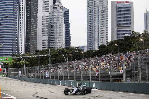 Motorsports: FIA Formula One World Championship WM Weltmeisterschaft 2017, Grand Prix of Singapore, 77 Valtteri Bottas (FIN, Mercedes AMG Petronas F1 Team), Singapore Singapore