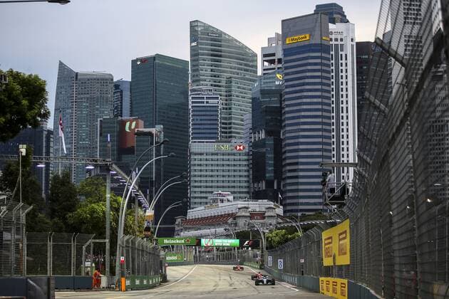 Motorsports: FIA Formula One World Championship WM Weltmeisterschaft 2017, Grand Prix of Singapore, 77 Valtteri Bottas (FIN, Mercedes AMG Petronas F1 Team), Singapore Singapore