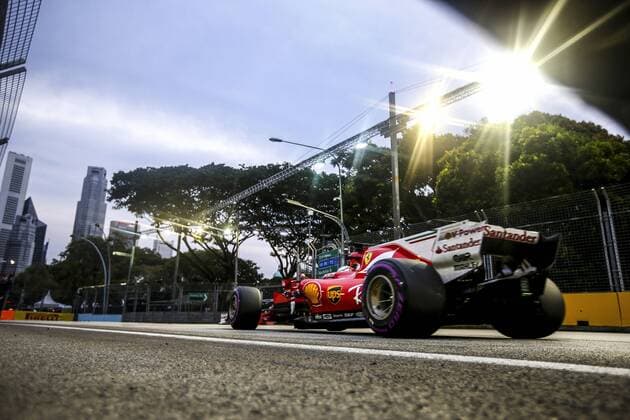 Motorsports: FIA Formula One World Championship WM Weltmeisterschaft 2017, Grand Prix of Singapore, 5 Sebastian Vettel (GER, Scuderia Ferrari), Singapore Singapore