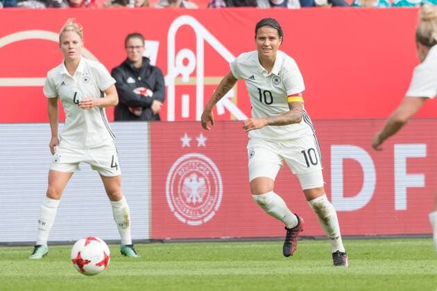 Ingolstadt, Germany 16.09.2017, FIFA World Cup WM Weltmeisterschaft Fussball Qualifier - 2017 18 Season, Germany - Slovenia, Dzsenifer Marozsan (GER) in Aktion ( DeFodi527