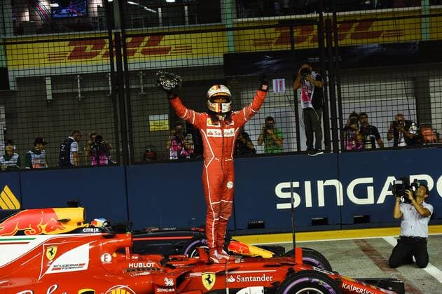Bilder des Tages - SPORT Sebastian Vettel (GER 5), Scuderia Ferrari, Grosser Preis von Singapur 2017,Qualifying, Motorsport, Formel 1, 16.09.2017, Singapur Copyright: xAndre Eibner-Pressefotox EP_JAE