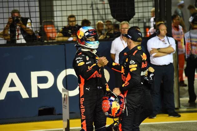 Daniel Ricciardo (AUS 3), Red Bull Racing, Max Verstappen (NEL 33), Red Bull Racing, Grosser Preis von Singapur 2017,Qualifying, Motorsport, Formel 1, 16.09.2017, Singapur Copyright: xAndre Eibner-Pressefotox EP_JAE