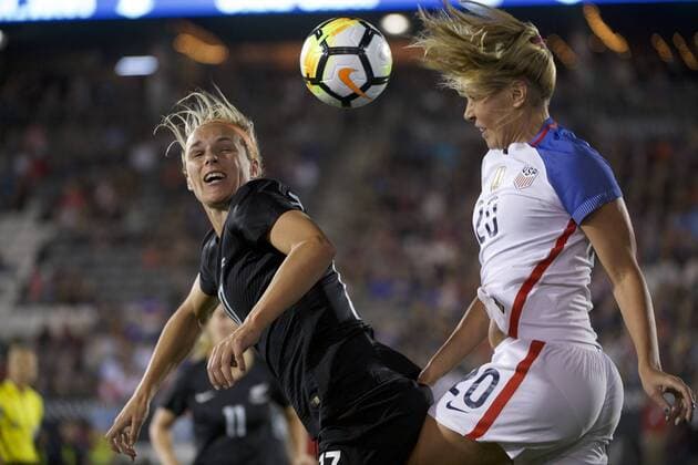 September 15, 2017 - Commerce City, Colorado, USA - Commerce City, Colorado - Friday September 15, 2017: The USWNT takes on the New Zealand Women s National Football Team at Dick s Sporting Goods Park. Allie Long - ZUMAt139 20170915_zaa_t139_090 Copyright: xJamiexSchwaberowx