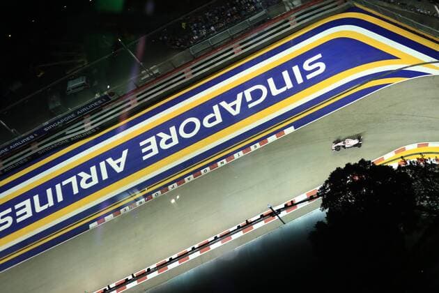 16th September 2017, Marina Bay Street Circuit, Singapore; Singapore Formula One Grand Prix, Saturday Qualifying; Esteban Ocon - Sahara Force India  ActionPlus11931108