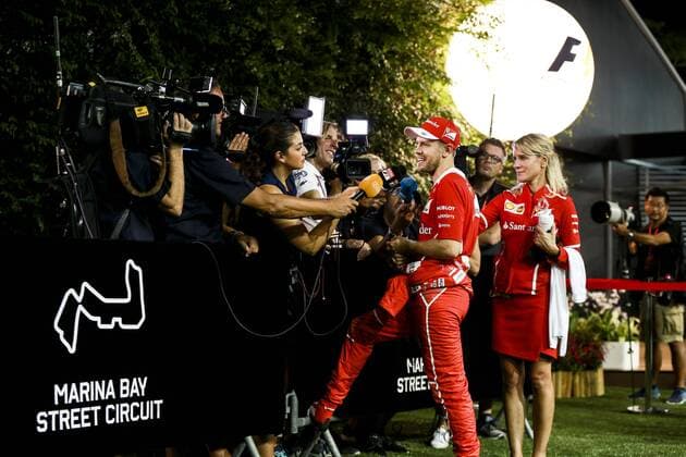 Motorsports: FIA Formula One World Championship WM Weltmeisterschaft 2017, Grand Prix of Singapore, 5 Sebastian Vettel (GER, Scuderia Ferrari), Singapore Singapore