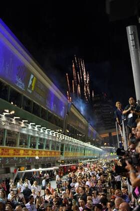 Singapore Grand Prix 14 - 17 September 2017 17.09.2017 - Race, The fans after the end of the race 