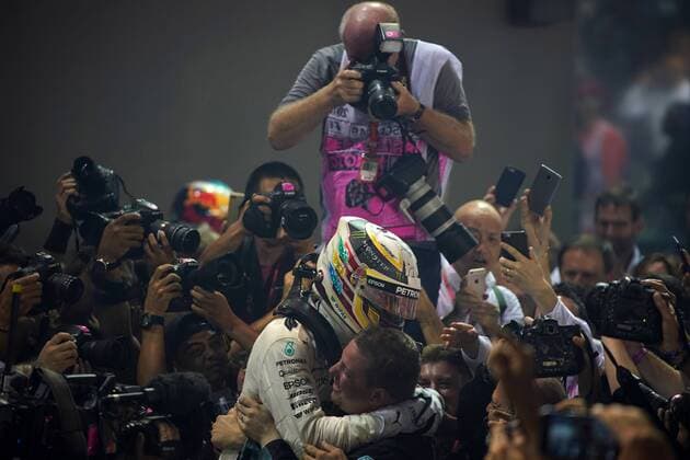 Singapore Grand Prix 14 - 17 September 2017 17.09.2017 - Race, Lewis Hamilton (GBR) Mercedes AMG F1 W08 race winner 