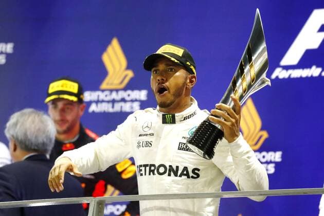 Motorsports: FIA Formula One World Championship WM Weltmeisterschaft 2017, Grand Prix of Singapore, 44 Lewis Hamilton (GBR, Mercedes AMG Petronas F1 Team), Singapore Singapore