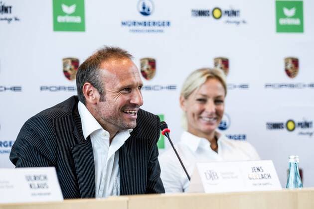 Jens Gerlach (Fed Cup Kapitaen Deutscher Tennis Bund) und Barbara Rittner (DTB); DTB Pressekonferenz , Stuttgart Rathaus, 20170919; Stuttgart Copyright: xWuechner Eibner-Pressefotox EP_NWR