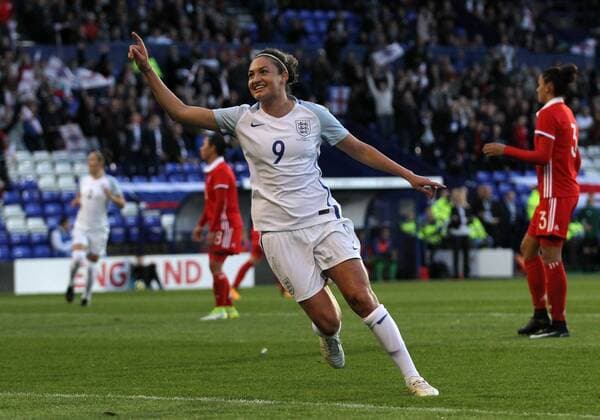England Women v Russia Women FIFA Womens World Cup Qualifying Jodie Taylor of England Women scores the second goal against Russia Women during the FIFA Women s World Cup Qualifying match at Prenton Park, Birkenhead. Content Not Available For UK Newspapers Copyright: xMichaelxSedgwickx FIL-10689-0003