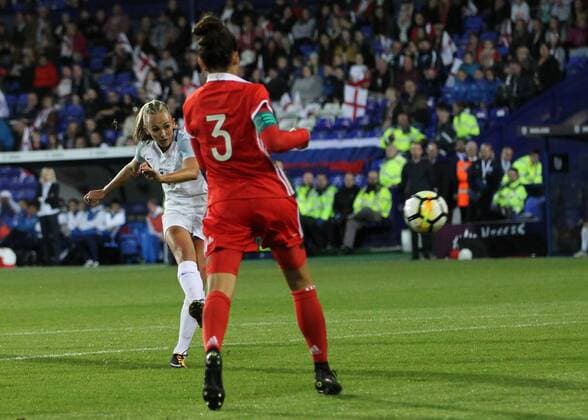 England Women v Russia Women FIFA Womens World Cup Qualifying Toni Duggan of England Women scores the fifth goal against Russia Women during the FIFA Women s World Cup Qualifying match at Prenton Park, Birkenhead. Content Not Available For UK Newspapers Copyright: xMichaelxSedgwickx FIL-10689-0026