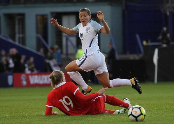 England Women v Russia Women FIFA Womens World Cup Qualifying Francesca Kirby of England Women in action against Russia Women during the FIFA Women s World Cup Qualifying match at Prenton Park, Birkenhead. Content Not Available For UK Newspapers Copyright: xMichaelxSedgwickx FIL-10689-0043
