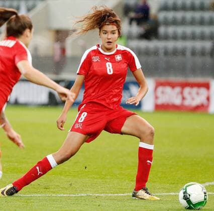 19.09.2017 Tissot Arena Biel , SCHWEIZ , Saison 2017 2018 Frauen WM Qualifikation Schweiz - Polen Cinzia Zehnder (Schweiz)