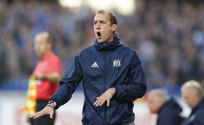 20.09.2017, Hänsch-Arena, Meppen, GER, 3. Liga: SV Meppen vs VfL Osnabrück. Trainer Joe Enochs (VfL Osnabrück) Meppen Niedersachsen Germany Hänsch-Arena