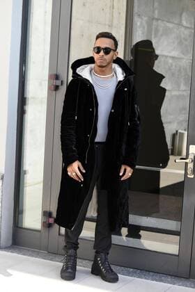 Woman.s Fashion Week spring_summer. 2018 Giorgio Armani Arrivals - in the picture: Lewis Hamilton  Copyright: xSimonaxChiocciax xIPAx xFotosickix