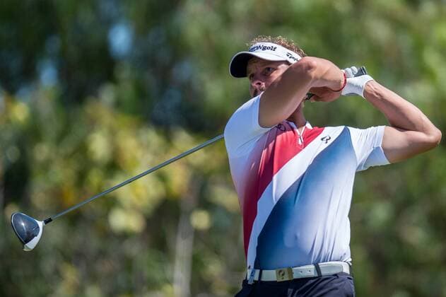 Joost Luiten tees off during day 2 of the European Tour - Portugal Masters 2017 at Dom Pedro Victoria Golf Course, Vilamoura, Portugal on 22 September 2017. Copyright: xMatthewxBuchanx 16770060