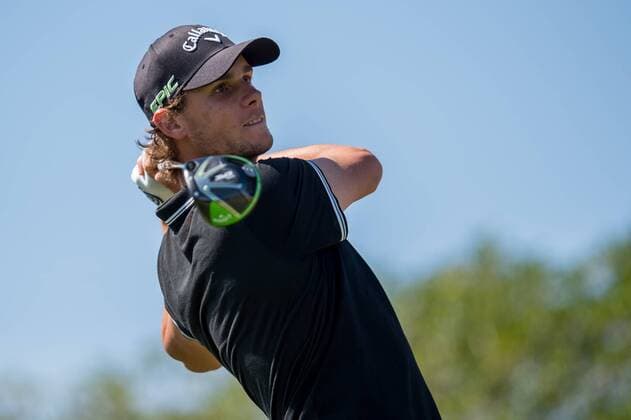 Thomas Pieters of Belgium tees off during day 2 of the European Tour - Portugal Masters 2017 at Dom Pedro Victoria Golf Course, Vilamoura, Portugal on 22 September 2017. Copyright: xMatthewxBuchanx 16770070