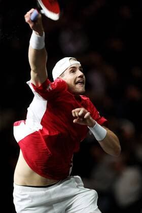 TENNIS - Laver Cup 2017 PRAGUE,CZECH REPUBLIC,22.SEP.17 - TENNIS - Laver Cup, Team Europe vs Team World. Image shows John Isner (USA). GEPAxpictures xMatthiasxHauer