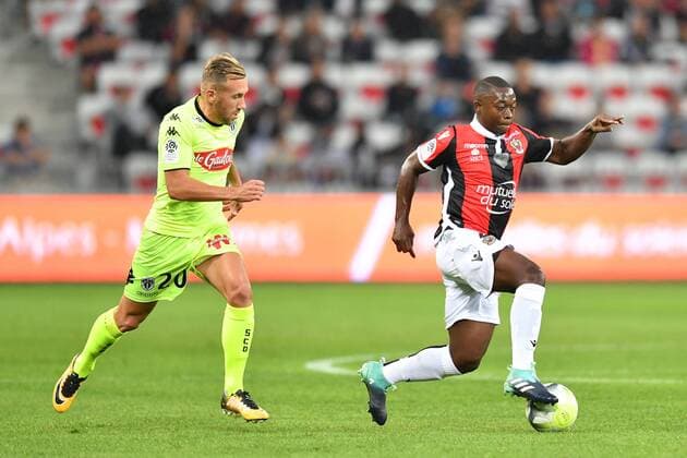 21 Nampalys MENDY nice 20 Flavien TAIT sco FOOTBALL Nice vs Angers Ligue 1 Conforama 22 09 2017 FOOTBALL Nice vs Angers Ligue 1 Conforama 22 09 2017 FEP PanoramicFEP Panoramic 