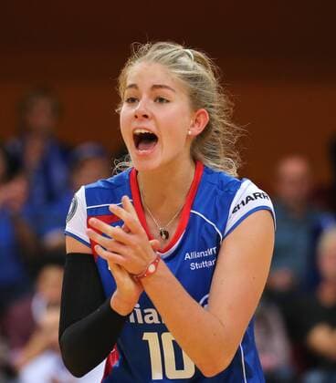 BAU 22.09.2017 Stuttgart Volleyball Allianz MTV Stuttgart vs. Shangai Bright Ubest, Pia Kästner (Stuttgart)