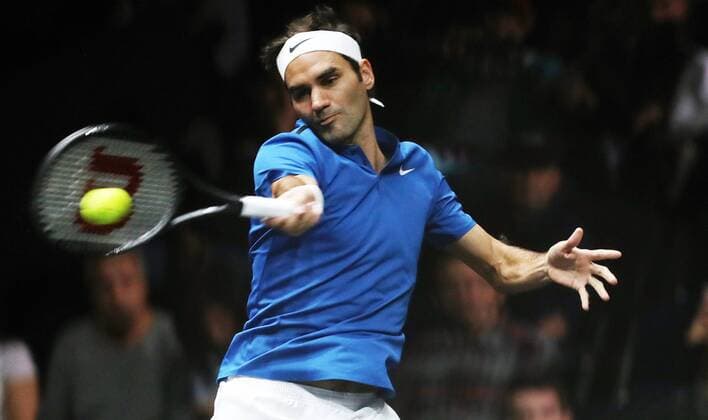 TENNIS - Laver Cup 2017 PRAGUE,CZECH REPUBLIC,23.SEP.17 - TENNIS - Laver Cup, Team Europe vs Team World. Image shows Roger Federer (SUI). GEPAxpictures xMatthiasxHauer