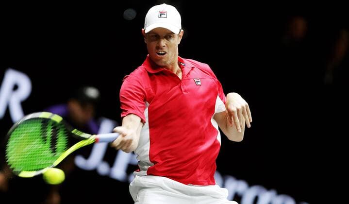 TENNIS - Laver Cup 2017 PRAGUE,CZECH REPUBLIC,23.SEP.17 - TENNIS - Laver Cup, Team Europe vs Team World. Image shows Sam Querrey (USA). GEPAxpictures xMatthiasxHauer