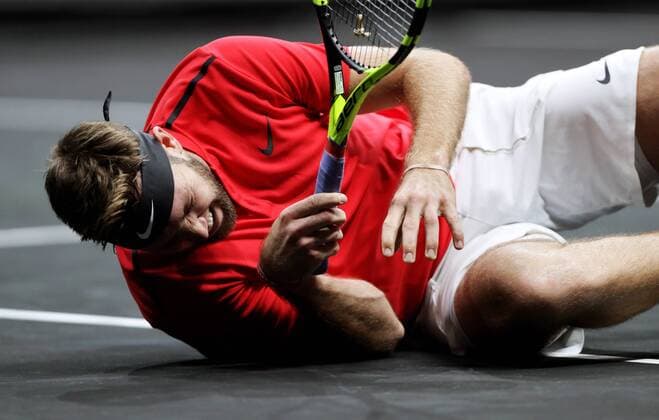 TENNIS - Laver Cup 2017 PRAGUE,CZECH REPUBLIC,23.SEP.17 - TENNIS - Laver Cup, Team Europe vs Team World. Image shows Jack Sock (USA). GEPAxpictures xMatthiasxHauer