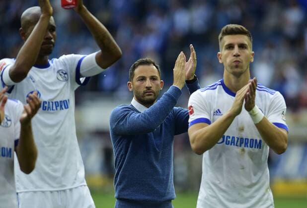 Fussball-Bundesliga - Saison 2017 2018 - Sinsheim - Rhein-Neckar-Arena - 23.9.2017 TSG 1899 Hoffenheim (1899) - FC Schalke 04 (ge) 2:0 Trainer Domenico TEDESCO (FC Schalke 04) Fussball-Bundesliga - TSG1899 Hoffenheim