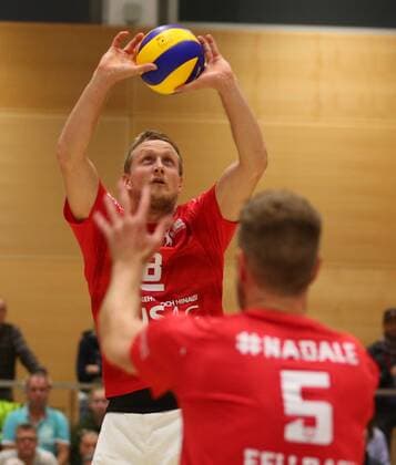 23.09.2017 - Volleyball - 2. Bundesliga Süd Männer - Saison 2016 2017 - SV Schwaig - SV Fellbach - JüRa - Patrick Köder Koeder (8, SV Fellbach )