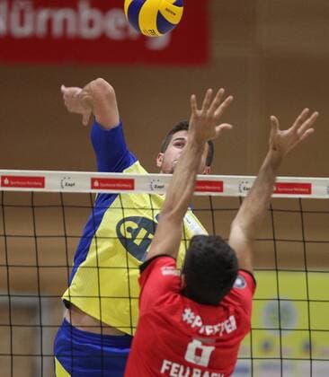 23.09.2017 - Volleyball - 2. Bundesliga Süd Männer - Saison 2016 2017 - SV Schwaig - SV Fellbach - JüRa - Perica Stanic (16, SV Schwaig )