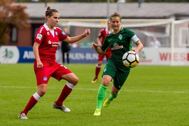 v.li.:, Fussball, Allianz Frauen-Bundesliga, SV Werder Bremen - MSV Duisburg, xdgx