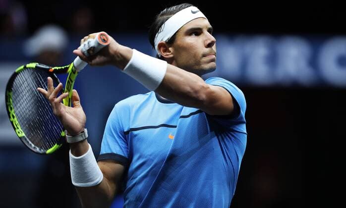 TENNIS - Laver Cup 2017 PRAGUE,CZECH REPUBLIC,24.SEP.17 - TENNIS - Laver Cup, Team Europe vs Team World. Image shows Rafael Nadal (ESP). GEPAxpictures xMatthiasxHauer