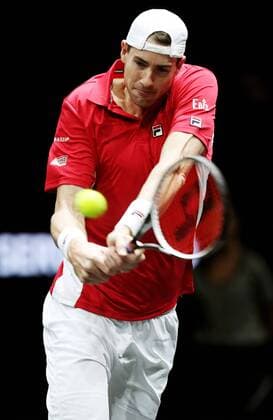 TENNIS - Laver Cup 2017 PRAGUE,CZECH REPUBLIC,24.SEP.17 - TENNIS - Laver Cup, Team Europe vs Team World. Image shows John Isner (USA). GEPAxpictures xMatthiasxHauer