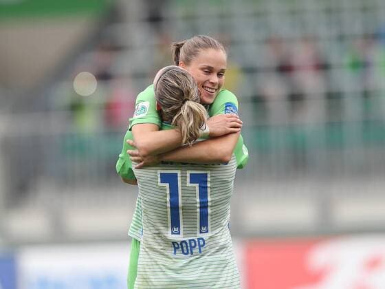 Torjubel 5-0 Alexandra Popp (VfL Wolfsburg)