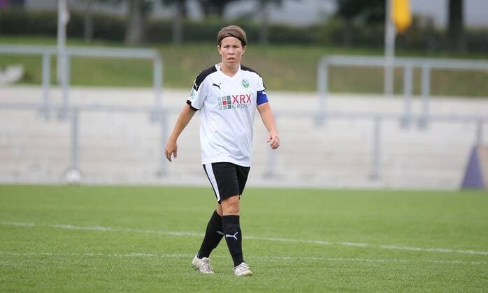 24.09.2017 xcex Deutschland, Frankfurt, Fussball, Frauenfussball 2. Frauen Bundesliga Süd Saison 2017 2018 1. FFC Frankfurt II gegen 1. FFC Niederkirchen Meike Weber (Frankfurt)