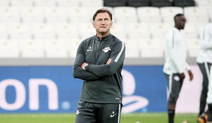 RB Leipzig - Training Fussball Champions League Istanbul, 25.09.2017, Vodafone Park, Fussball, UEFA Champions League, Gruppe G, 2.Spieltag , Besiktas Istanbul vs. RB Leipzig , Training am Vortag des Spieles. , Im Bild; Trainer Ralph Hasenhüttl Hasenhuettl (RB Leipzig). ,