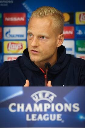 Anderlecht s Olivier Deschacht pictured during a press conference PK Pressekonferenz of Belgian soccer team RSC Anderlecht, Tuesday 26 September 2017 in Brussels. Tomorrow Anderlecht is playing a game in the group stage (Group B) of the UEFA Champions League competition against Celtic Glasgow FC. VIRGINIExLEFOUR  x05172919x