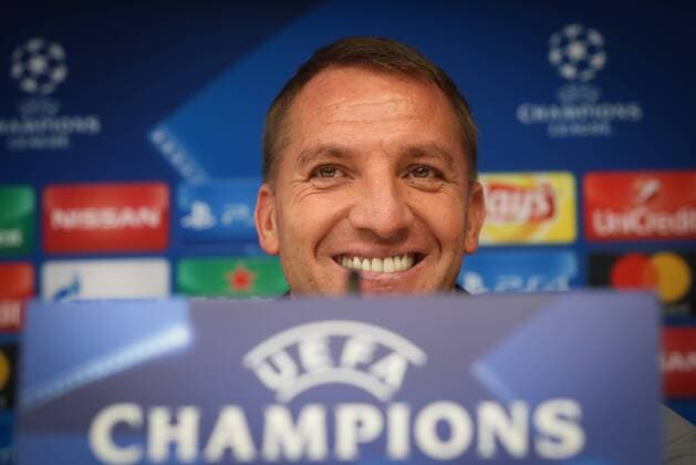 Celtic s head coach Brendan Rodgers pictured during a press conference PK Pressekonferenz of Scottish team Celtic FC, Tuesday 26 September 2017 in Brussels. Tomorrow Celtic is playing a game in the group stage (Group B) of the UEFA Champions League competition against Belgian soccer team RSC Anderlecht. VIRGINIExLEFOUR  x05173157x