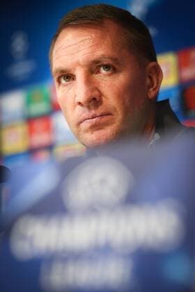 Celtic s head coach Brendan Rodgers pictured during a press conference PK Pressekonferenz of Scottish team Celtic FC, Tuesday 26 September 2017 in Brussels. Tomorrow Celtic is playing a game in the group stage (Group B) of the UEFA Champions League competition against Belgian soccer team RSC Anderlecht. VIRGINIExLEFOUR  x05173155x