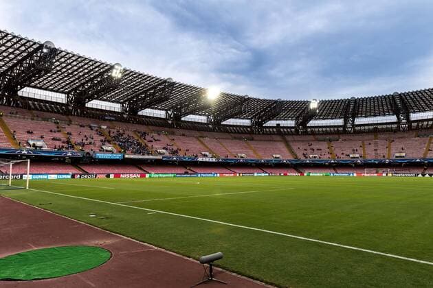 the stadium of SSC Napoli during the UEFA Champions League group F match between SSC Napoli and Feyenoord Rotterdam on September 26, 2017 at the Stadio San Paolo in Naples, Italy UEFA Champions League 2017 2018 xVIxVIxImagesx xGerritxvanxKeulenxIVx 8861573
