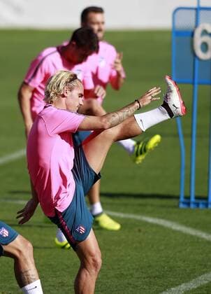 Atletico de Madrid s Antoine Griezmann during training session. September 26,2017.  (2017092623)