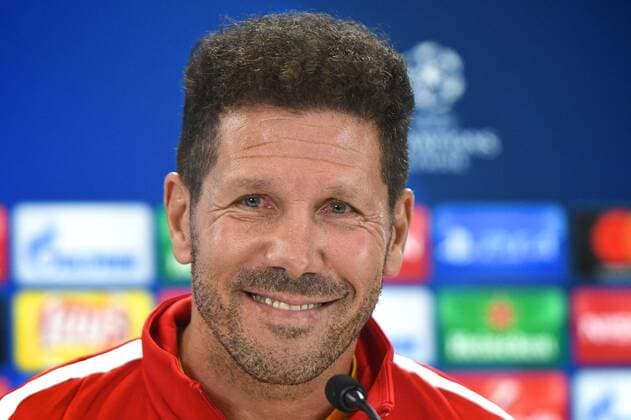 Atletico Madrid press conference PK Pressekonferenz Atletico Madrid manager Diego Simeone during the Atletico Madrid press conference at the Wanda Metropolitano Stadium, Madrid Content Not Available For UK Newspapers Copyright: xKristianxKanex FIL-10719-0012