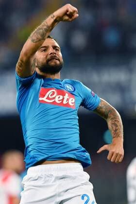As Napoli 26 09 2017 - Champions League Napoli-Feyenoord foto Antonello Sammarco Image nella foto: esultanza gol Lorenzo insigne 
