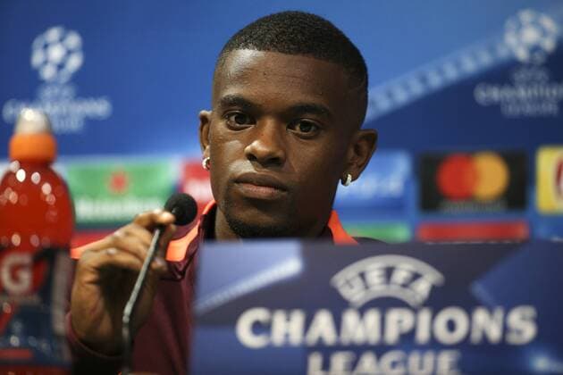 September 26, 2017 - Lisbon, Portugal - BarcelonaÃ¢â‚¬â ¢s defender Nelson Semedo during a press conference PK Pressekonferenz at Alvalade stadium in Lisbon, on September 26, 2017, on the eve of the UEFA Champions League Group D football match Sporting CP vs FC Barcelona Barca FC Barcelona Press Conference  - ZUMAn230 20170926_zaa_n230_217 Copyright: xFilipexAmorimx